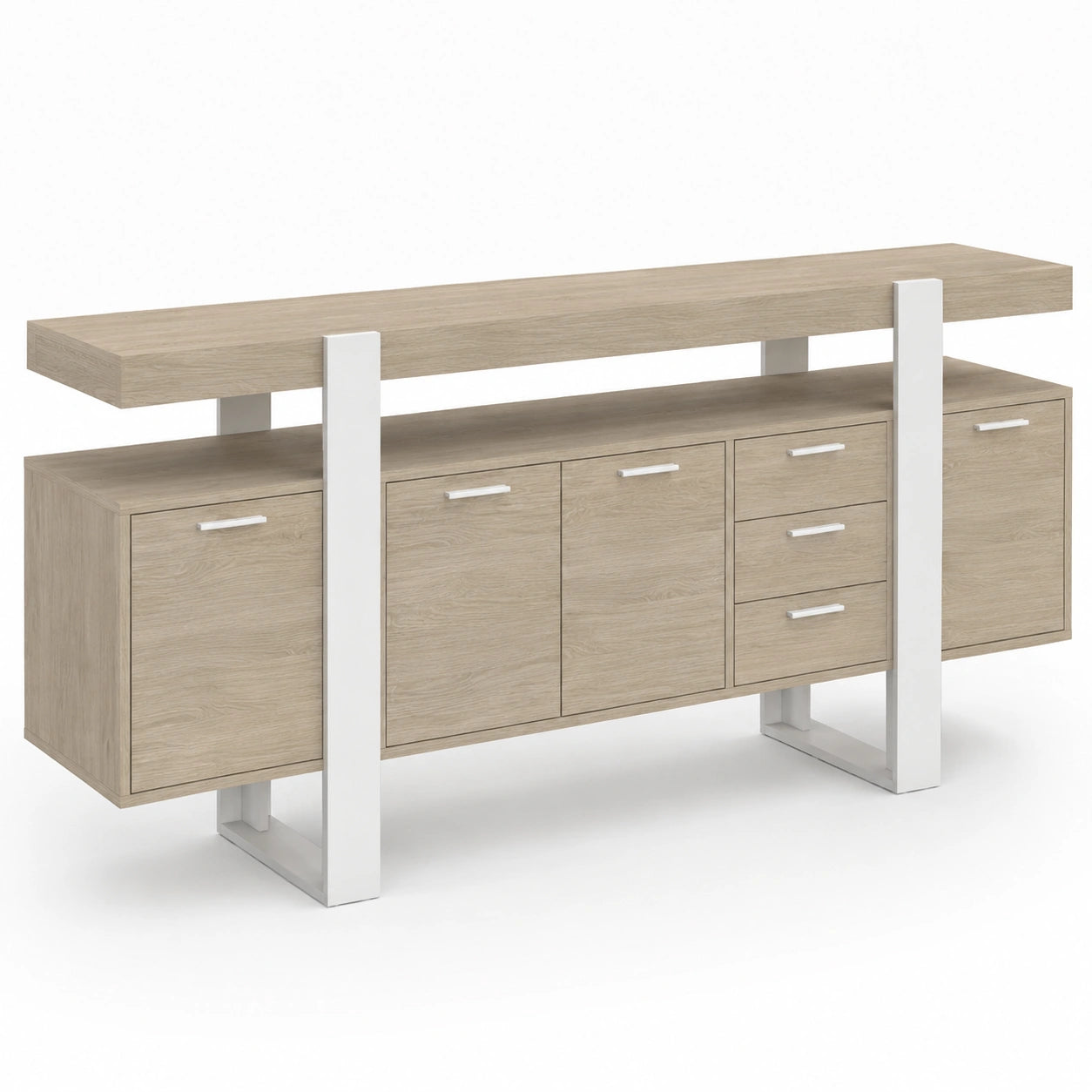 buffet-180-cm-avec-4-portes-et-3-tiroirs-en-bois-et-blanc-skfbvk8000vr