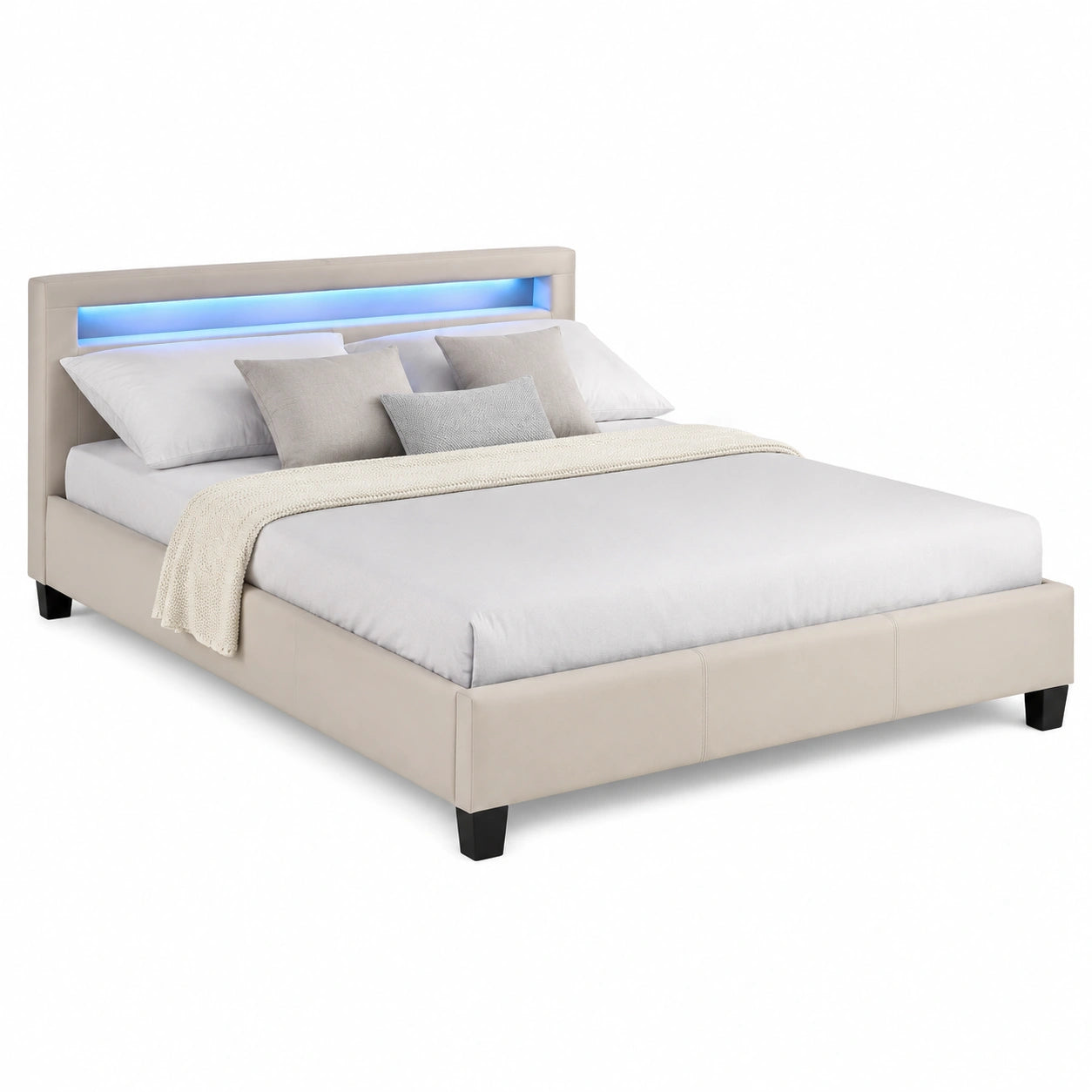 lit-double-led-140x190-cm-avec-sommier-et-tete-de-lit-confortable-noir-hgbzou7916mw