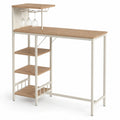 table-de-bar-industrielle-avec-etageres-et-porteverres-umtokw8034bi