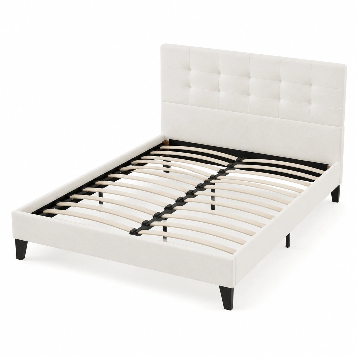 lit-double-couchage-160x200cm-avec-sommier-et-tete-de-lit-capitonnee-en-synthetique-blanc-clwres7893fc
